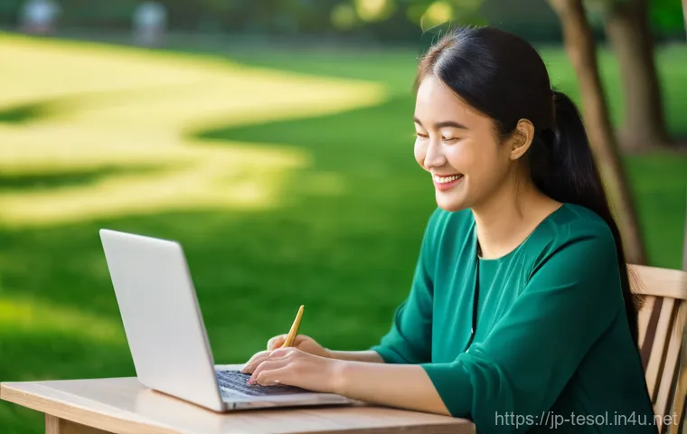 TESOL 강사가 자주 묻는 질문 - **Empathetic Guidance with AI Support:**
    A warm and supportive close-up image of a male TESOL in...