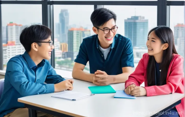 TESOL 취업 가능한 국가 - **Prompt 1: Global Classroom - The Spirit of TESOL Learning**
    A bright, modern, and inclusive cl...