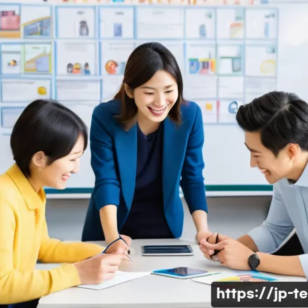 TESOL 수업에서 자주 발생하는 문제 - A diverse classroom scene showing a group of adult English language learners from various cultural b...